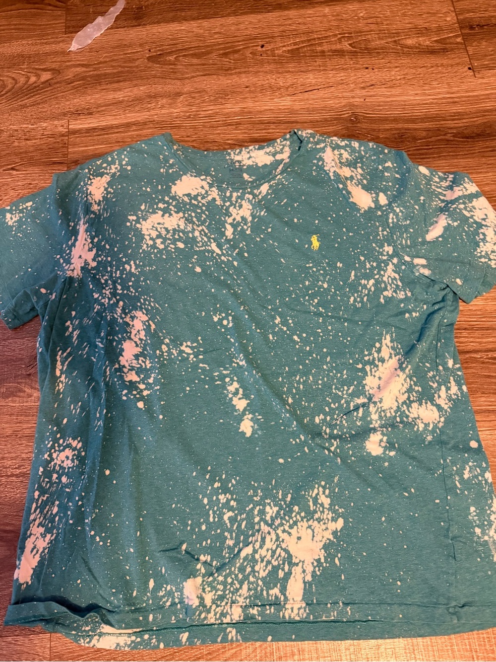 Ralph Lauren Polo Tee - Teal Bleach-Splash